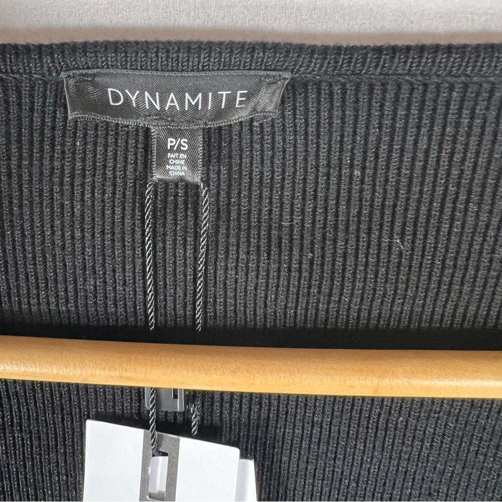 Dynamite Rehab Black‎ Cutout Long Sleeve Size P/S - Picture 7 of 15